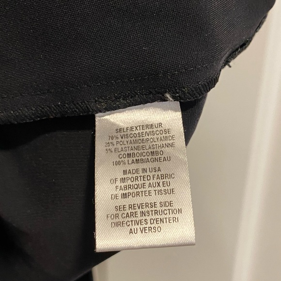 Theory Azray Techno Jersey Leather Side Panel Black Skinny Elastic Pants - Picture 9 of 11